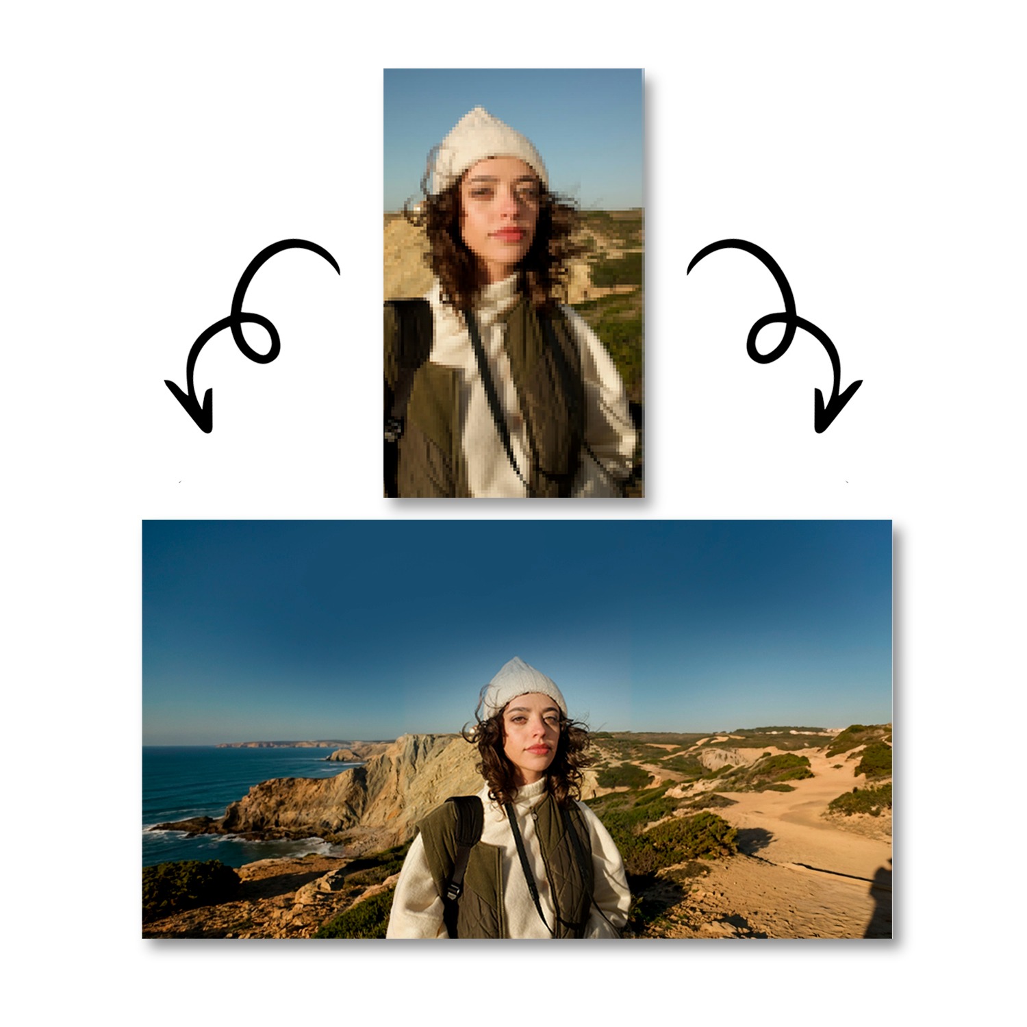 Transforme suas fotos com inteligência — sem precisar refazer o clique.

Este serviço é exclusivo para tratamento de imagem com IA, ou seja, você nos envia a sua foto e nós aplicamos melhorias profissionais: ajuste de luz, cor, enquadramento, nitidez e adaptação de formato.
Importante: a foto não está inclusa, apenas o tratamento.

Ideal para quem já tem a imagem, mas quer elevar o nível visual para uso em documentos, materiais gráficos ou redes sociais — com rapidez, padronização e qualidade.
 NÃO INCLUI A FOTO.